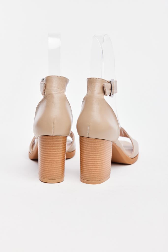 Genuine Leather Women's High Heel Evening Shoes 