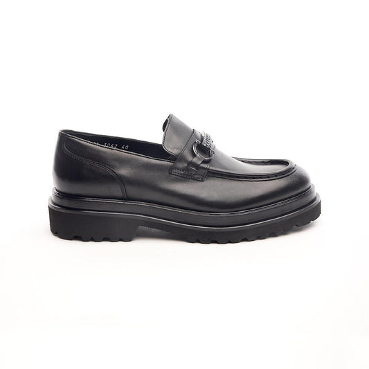 Genuine Leather Buckled Classic Men's Shoes