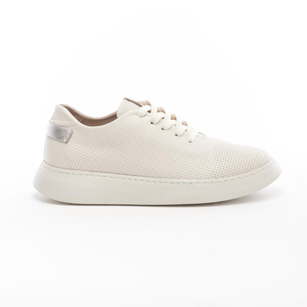 Genuine Leather Lace-Up Women's Sneakers 