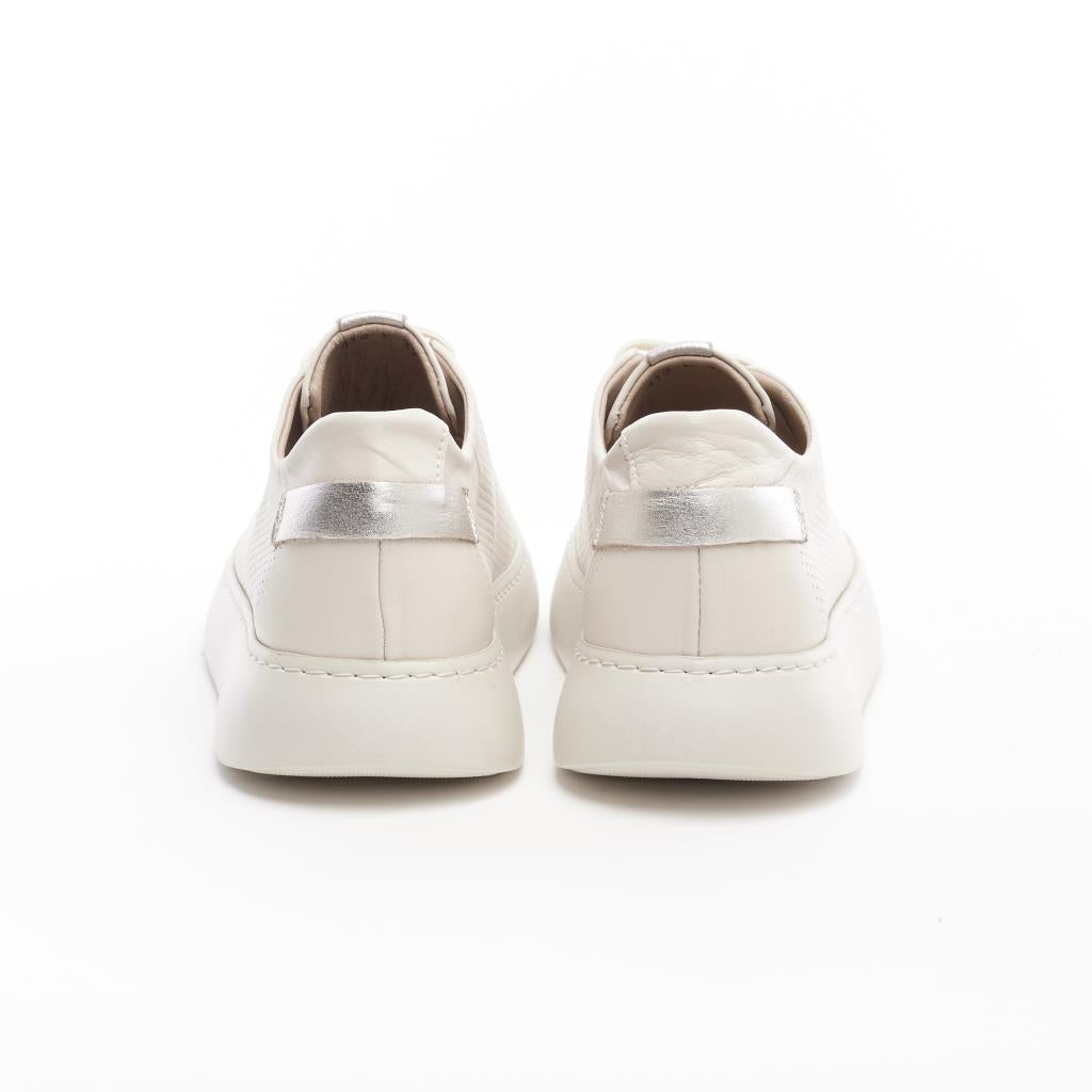 Genuine Leather Lace-Up Women's Sneakers 