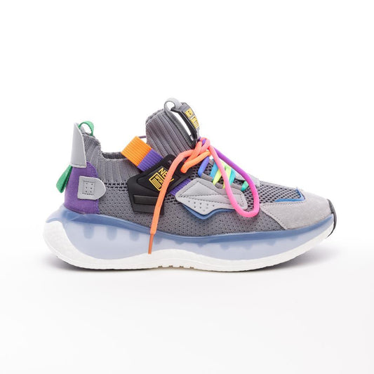 Multi-Colored Lace-Up Women's Sneakers 