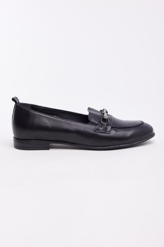 Buckled Genuine Leather Women's Ballerinas 