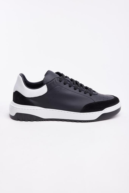Lace-Up Genuine Leather Men's Sneakers
