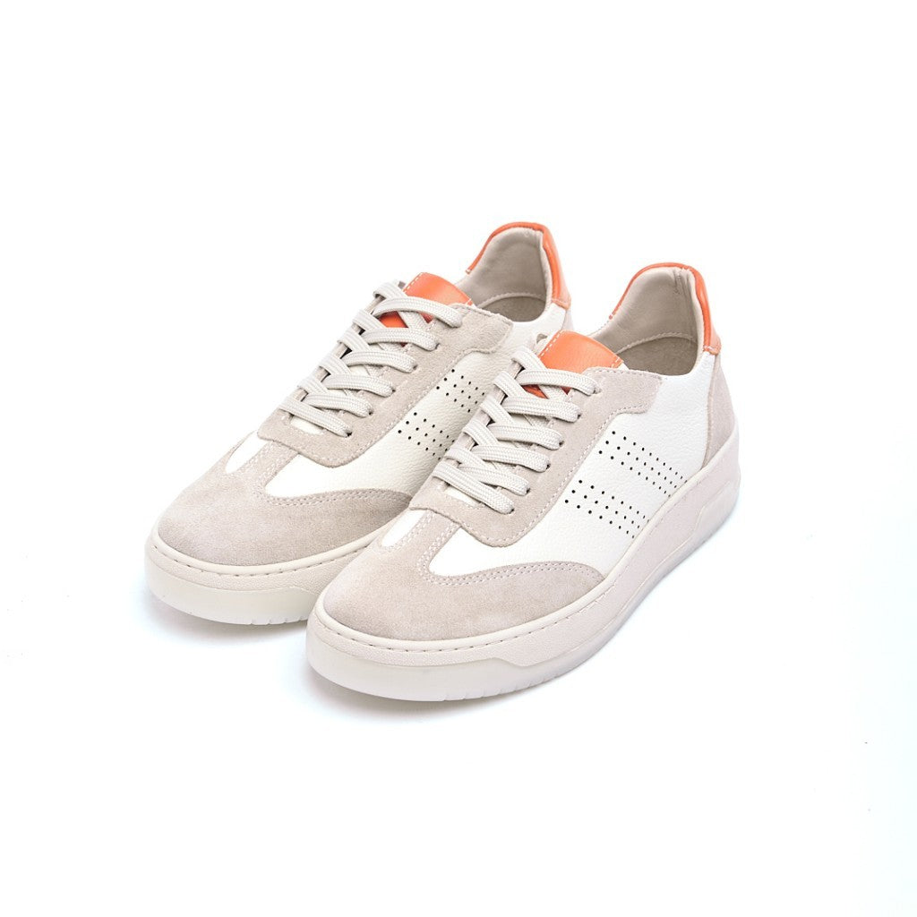 Hakiki Deri Bağcıklı Kadın Sneaker