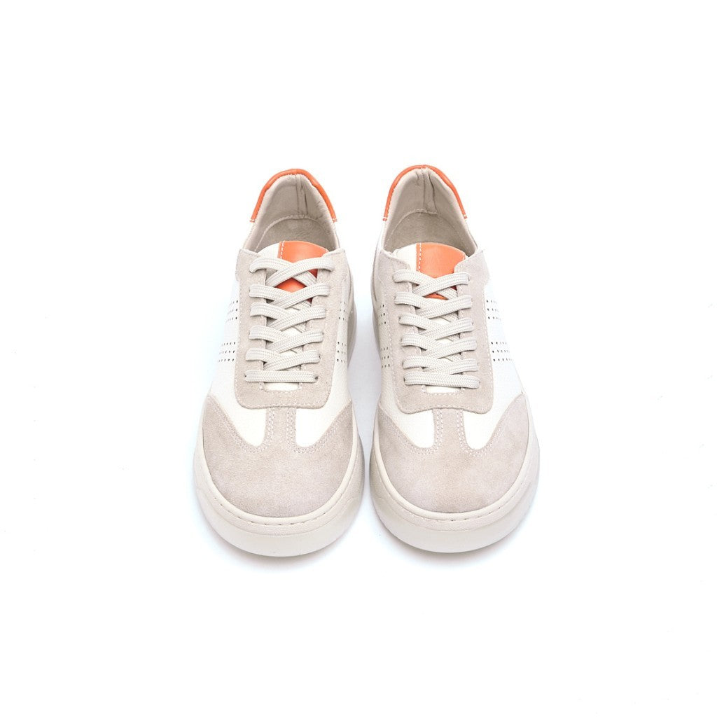 Hakiki Deri Bağcıklı Kadın Sneaker