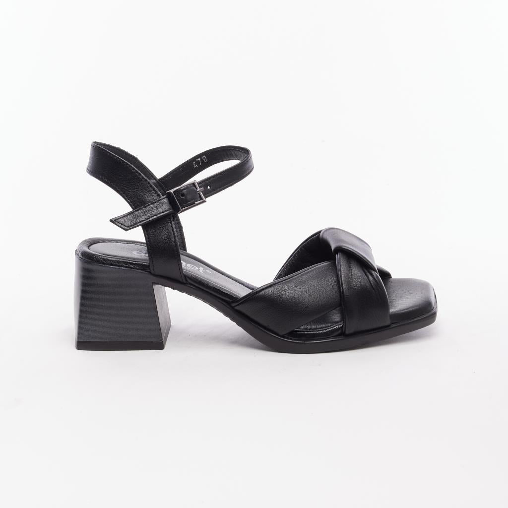 Genuine Leather Heeled Women's Sandals