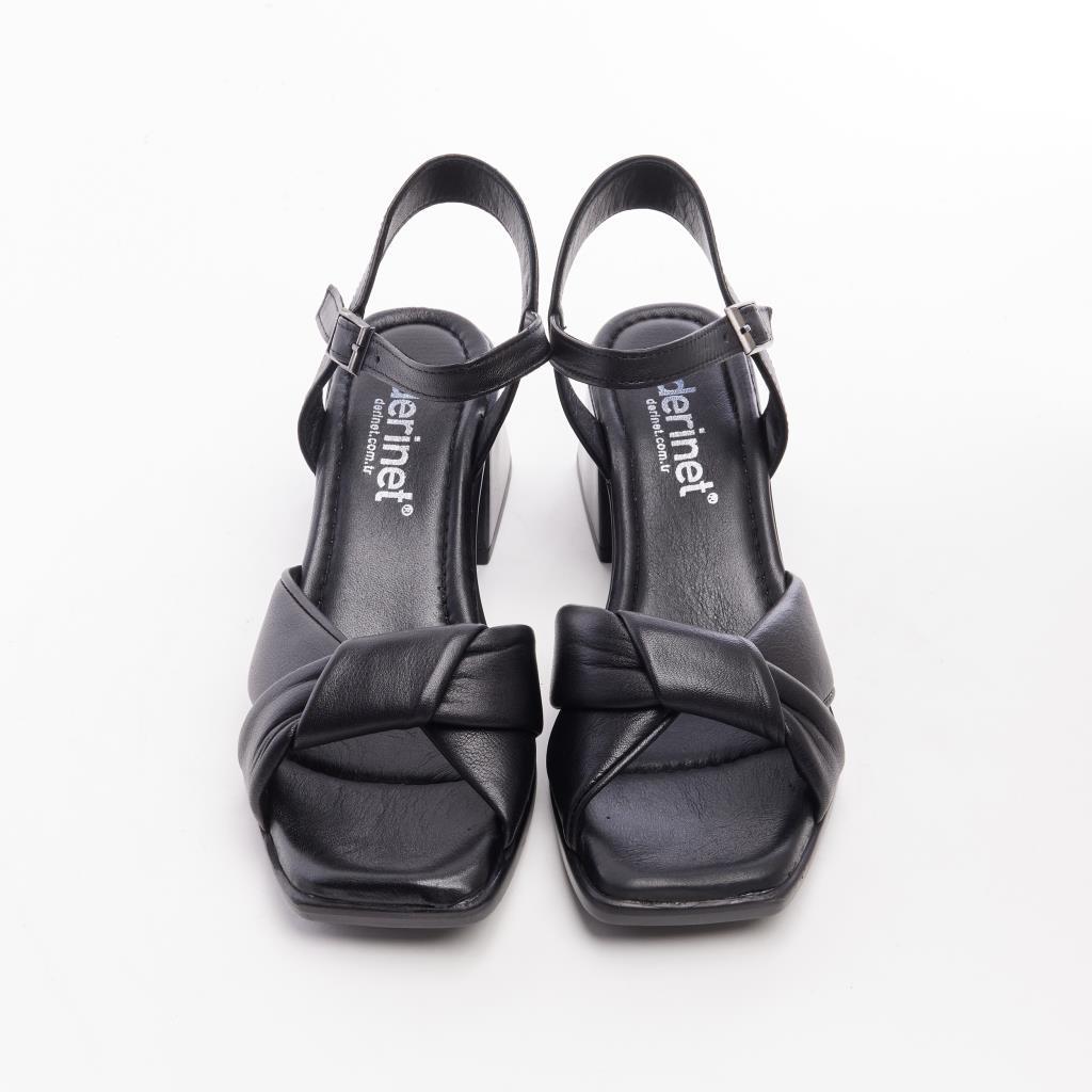 Genuine Leather Heeled Women's Sandals