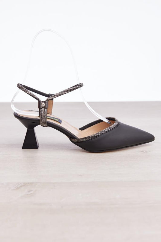 Women's Evening Shoes with Stone Accessories