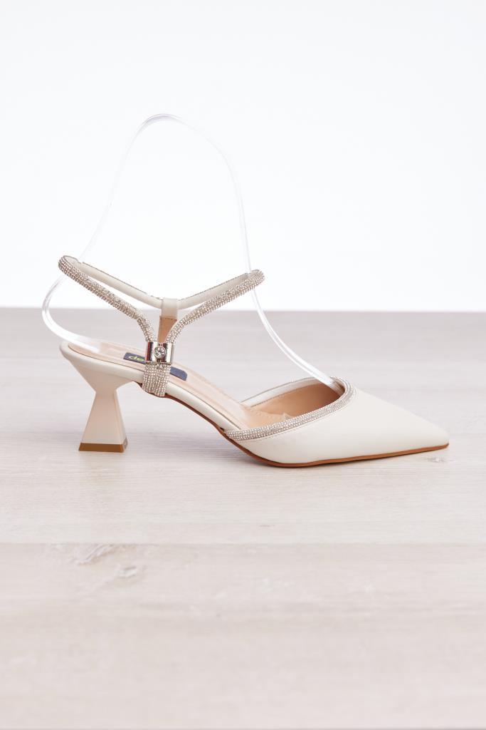 Women's Evening Shoes with Stone Accessories