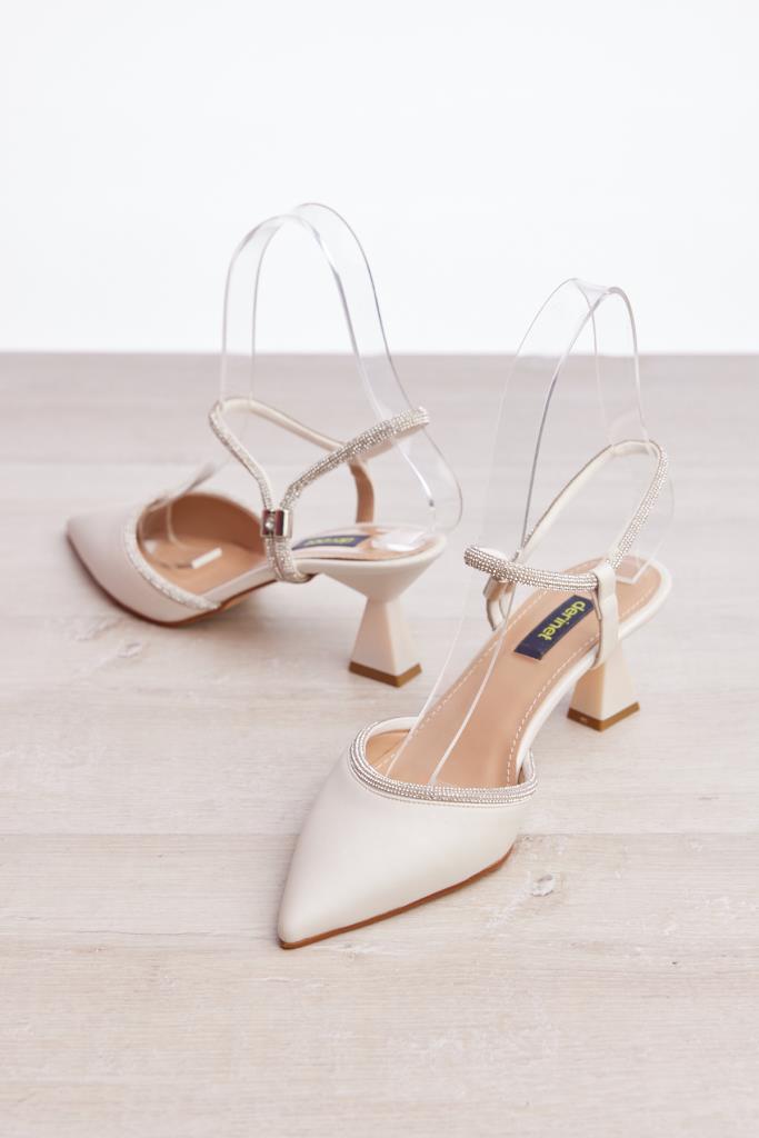 Women's Evening Shoes with Stone Accessories