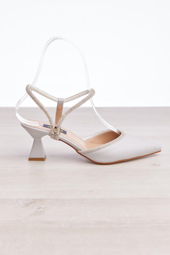 Women's Evening Shoes with Stone Accessories