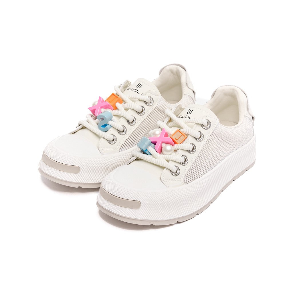 Bağcıklı Fileli Günlük Kadın Sneaker