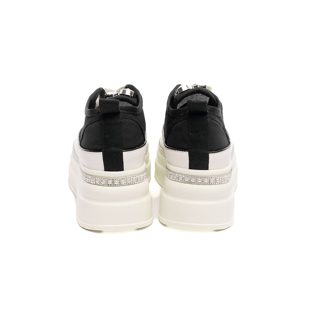 Yüksek Taban Bağcıklı Fileli Günlük Kadın Sneaker