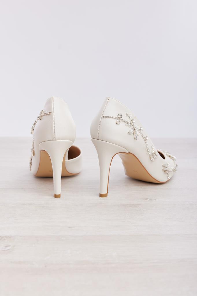 El Yapımı Özel Tasarım Taşlı Kadın Stiletto