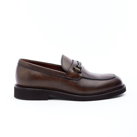 Genuine Leather Buckled Classic Men's Shoes