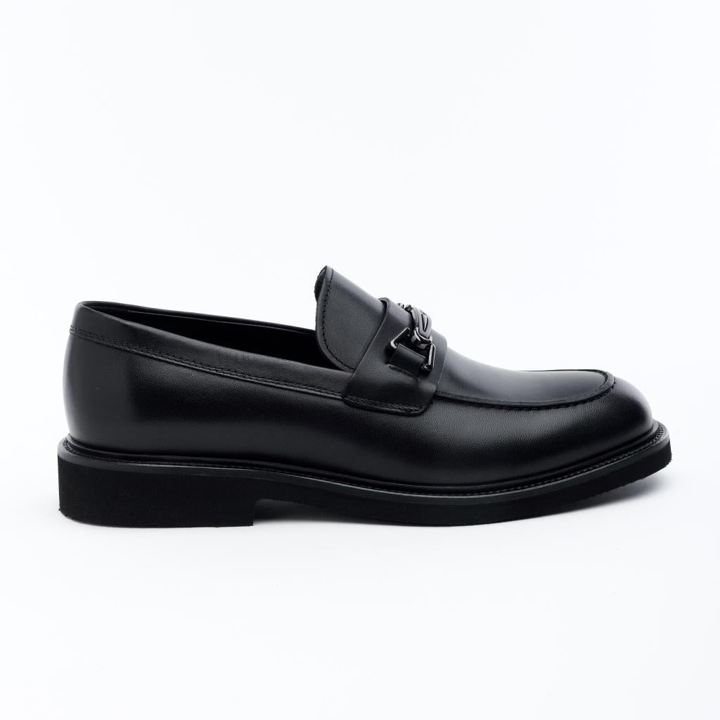 Genuine Leather Buckled Classic Men's Shoes