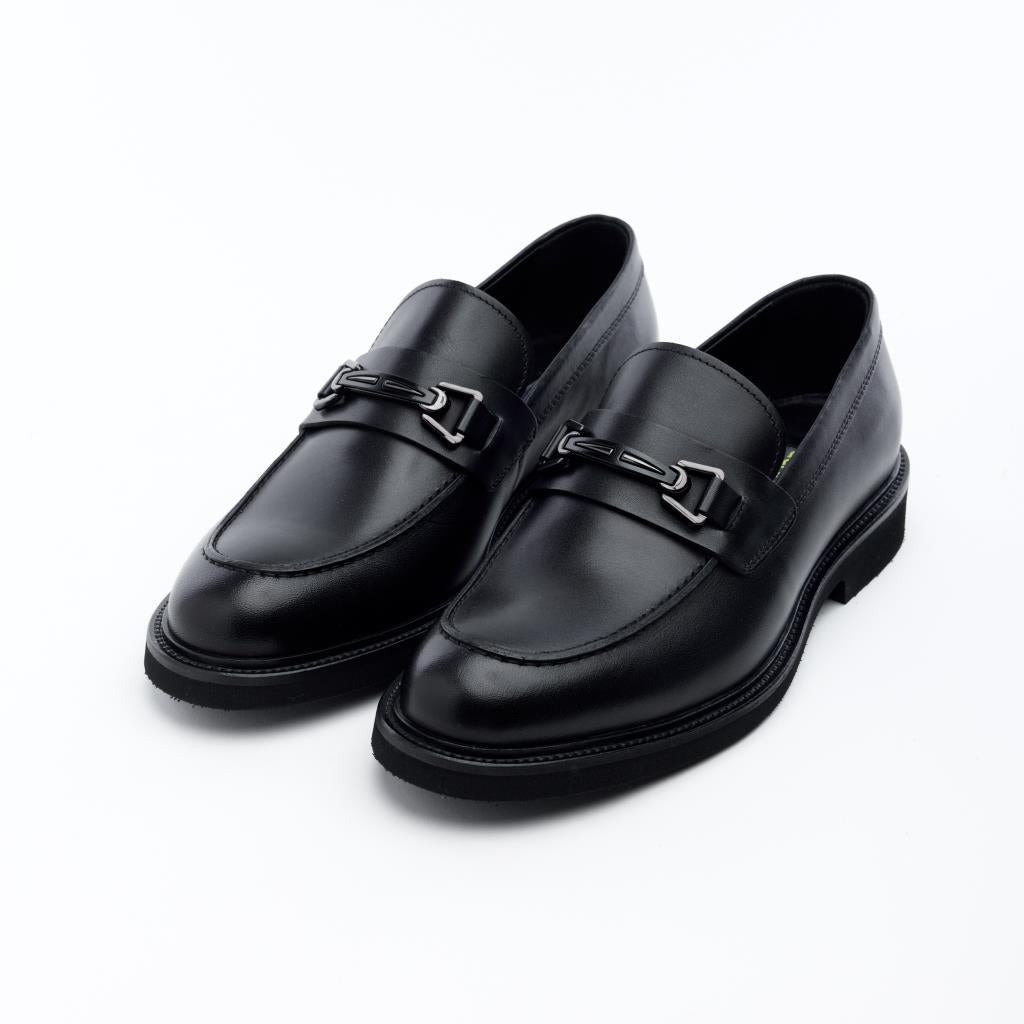 Genuine Leather Buckled Classic Men's Shoes