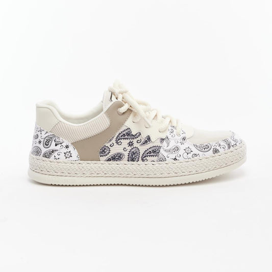 Lace-Up Patterned Men's Sneakers 