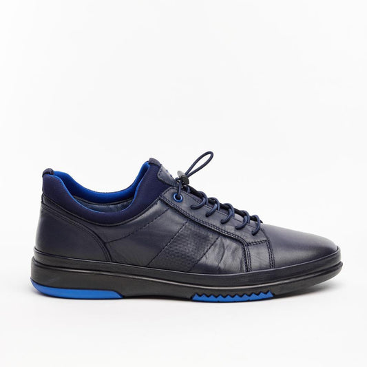 Genuine Leather Rubber Laced Men's Sneakers 