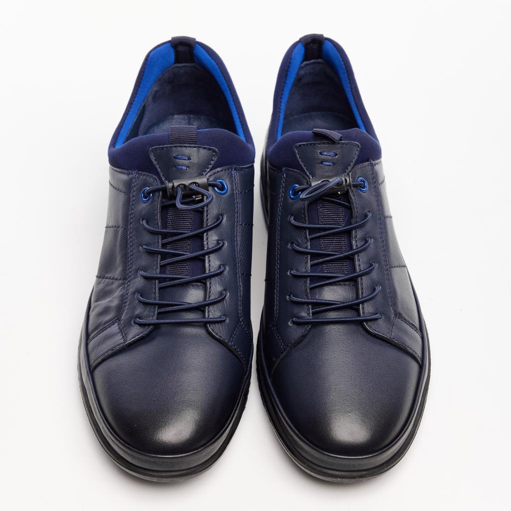 Genuine Leather Rubber Laced Men's Sneakers 