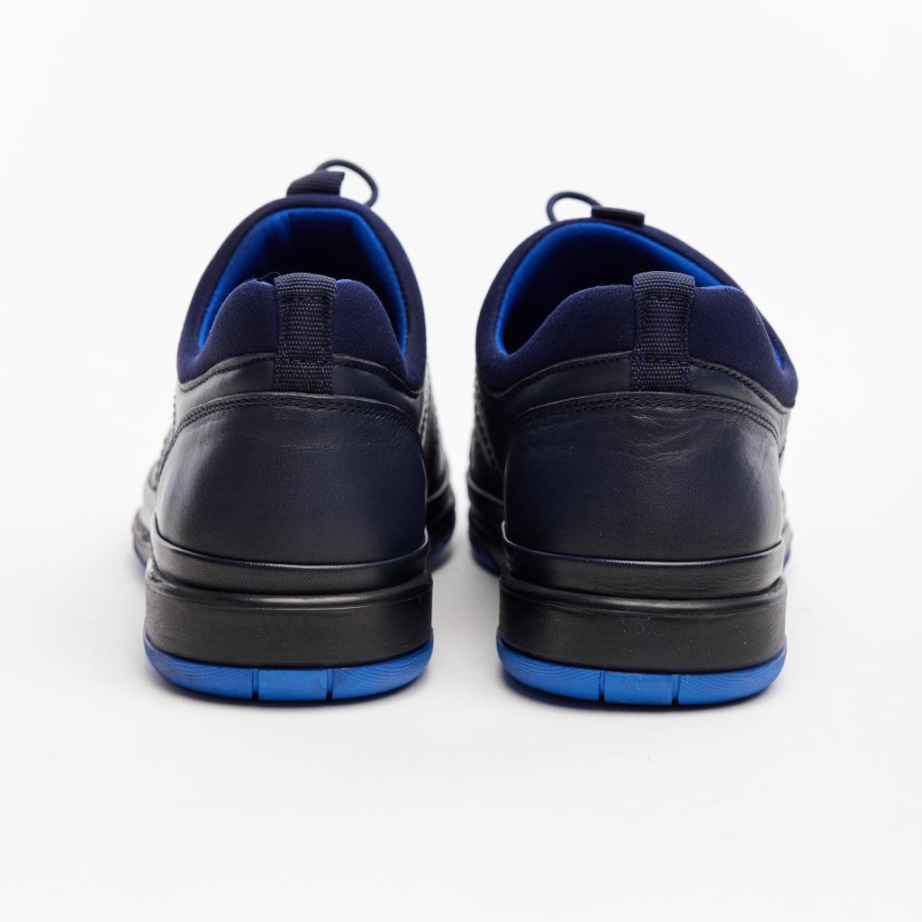 Genuine Leather Rubber Laced Men's Sneakers 