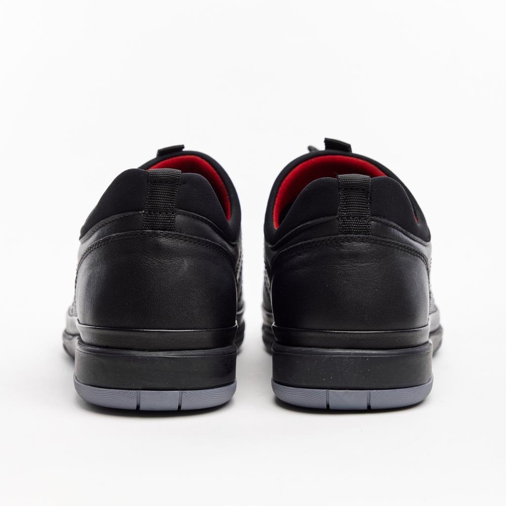 Genuine Leather Rubber Laced Men's Sneakers 