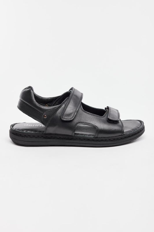 Genuine Leather Velcro Men's Sandals 
