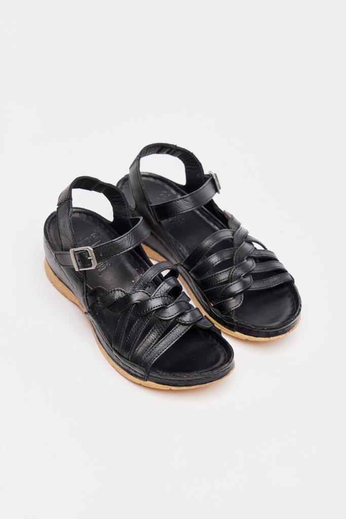 Wedge Sole Genuine Leather Colorful Women's Sandals 