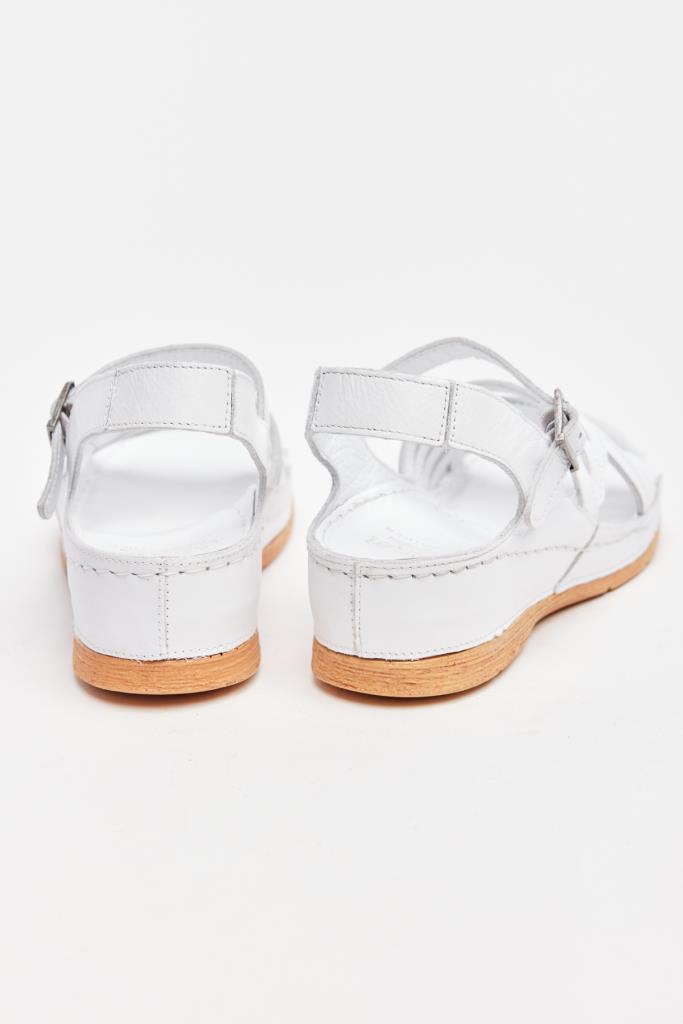 Wedge Sole Genuine Leather Colorful Women's Sandals 