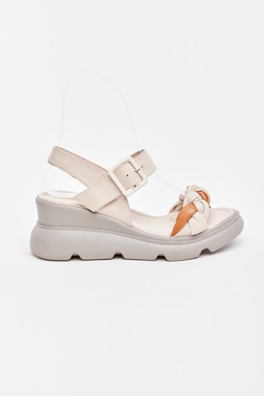 Wedge Sole Genuine Leather Women's Sandals 