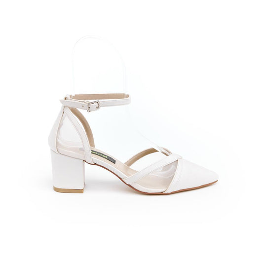 Women's Thick Heel Evening Shoes with Ankle Strap