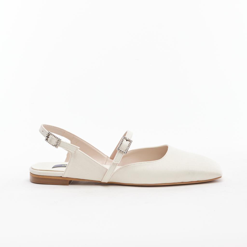 Open Back Strappy Ballerinas
