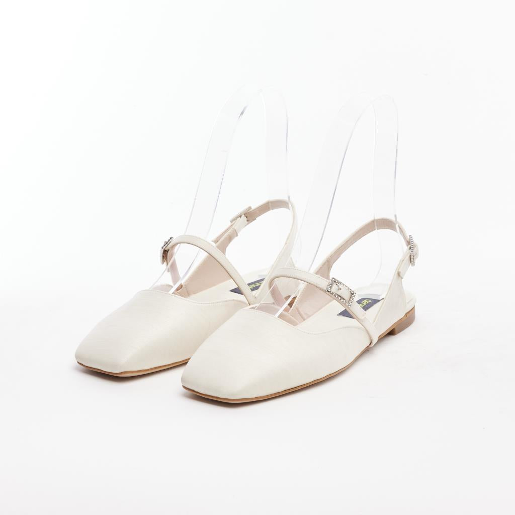 Open Back Strappy Ballerinas