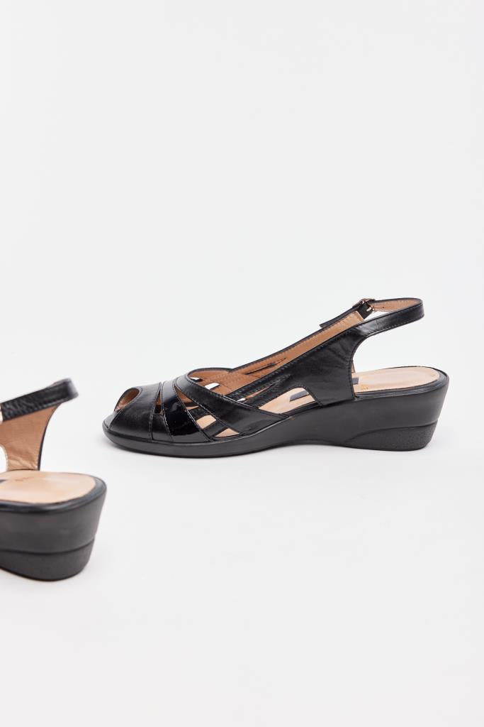 Genuine Leather Women's Wedge Heel Sandals 