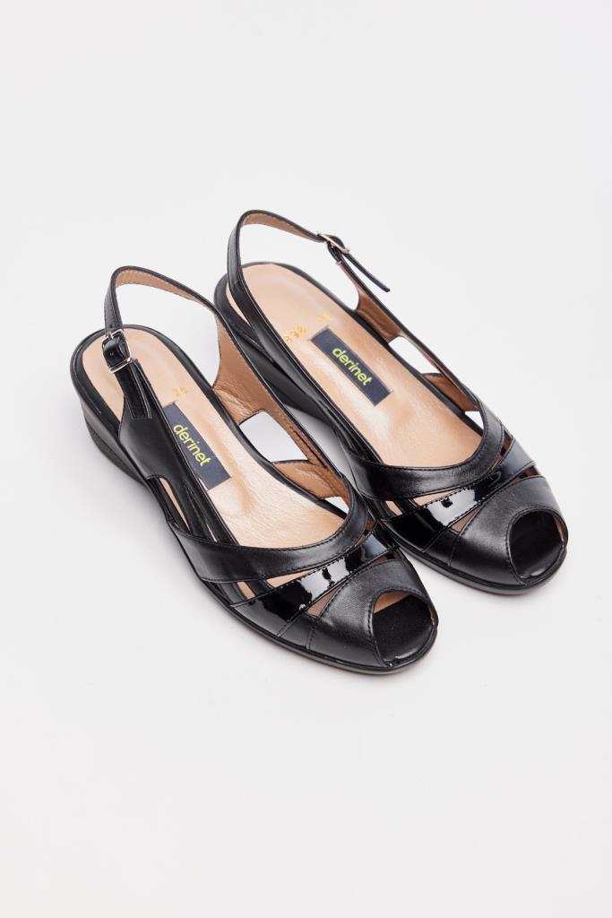 Genuine Leather Women's Wedge Heel Sandals 