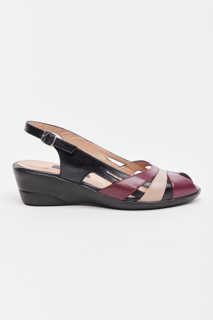 Genuine Leather Women's Wedge Heel Sandals 