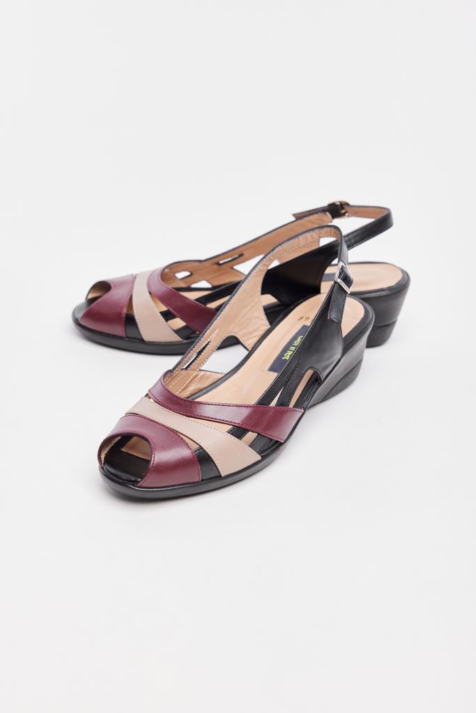 Genuine Leather Women's Wedge Heel Sandals 