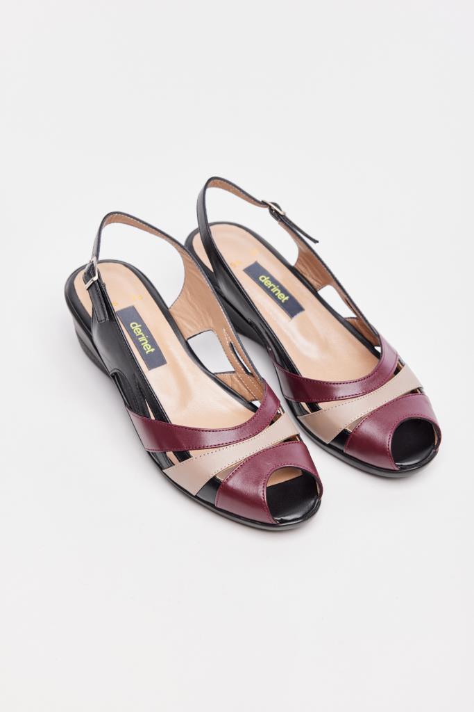 Genuine Leather Women's Wedge Heel Sandals 
