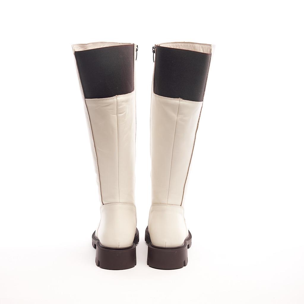 Genuine Leather Zippered Women's Boots