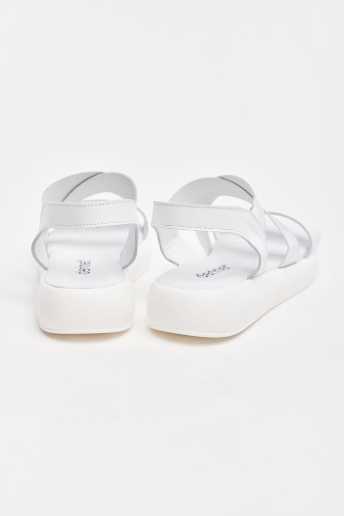 Genuine Leather Elastic Women's Sandals 