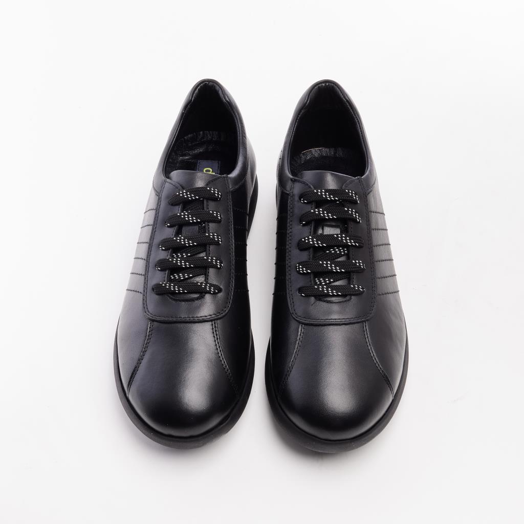Lace-Up Genuine Leather Men's Sneakers 
