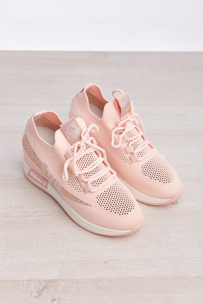 Bağcık Aksesuarlı Gizli Topuk Kadın Sneaker