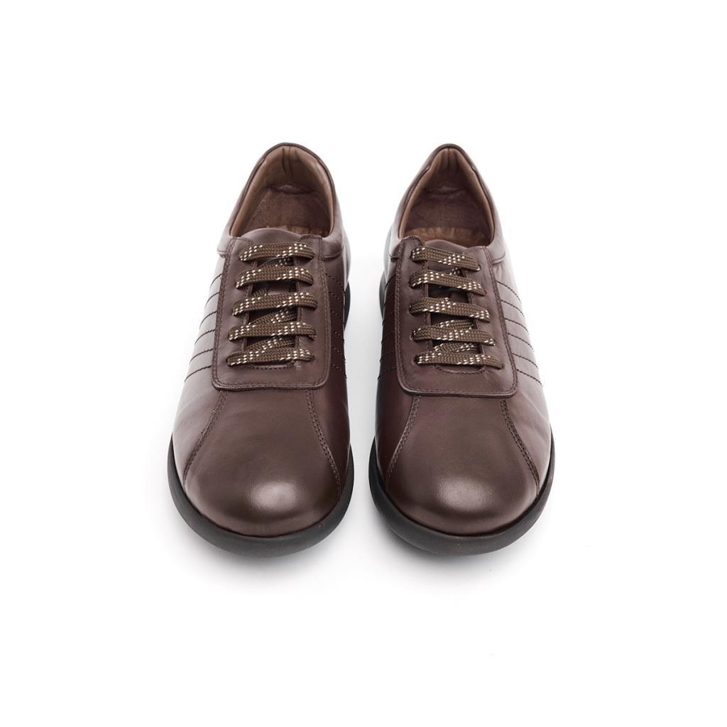 Lace-Up Genuine Leather Men's Sneakers 