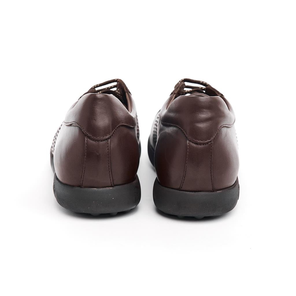Lace-Up Genuine Leather Men's Sneakers 