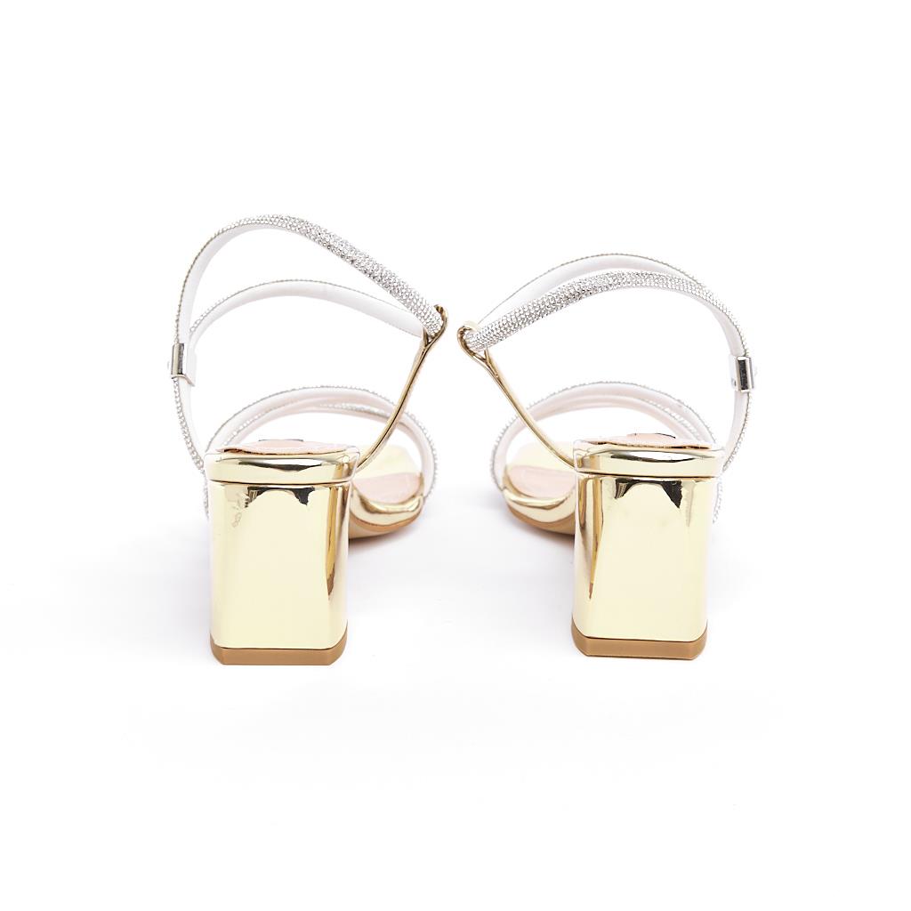 Ankle Strap Stoned Women's Evening Shoes 