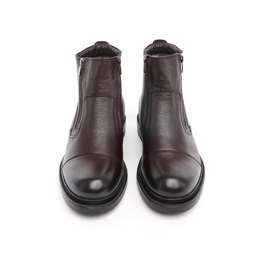 Comfort Sole Genuine Leather Zippered Men's Boots 