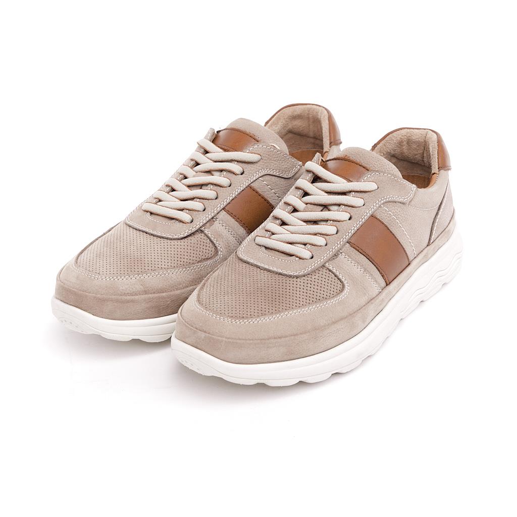 Genuine Leather Lace-Up Casual Men's Shoes 