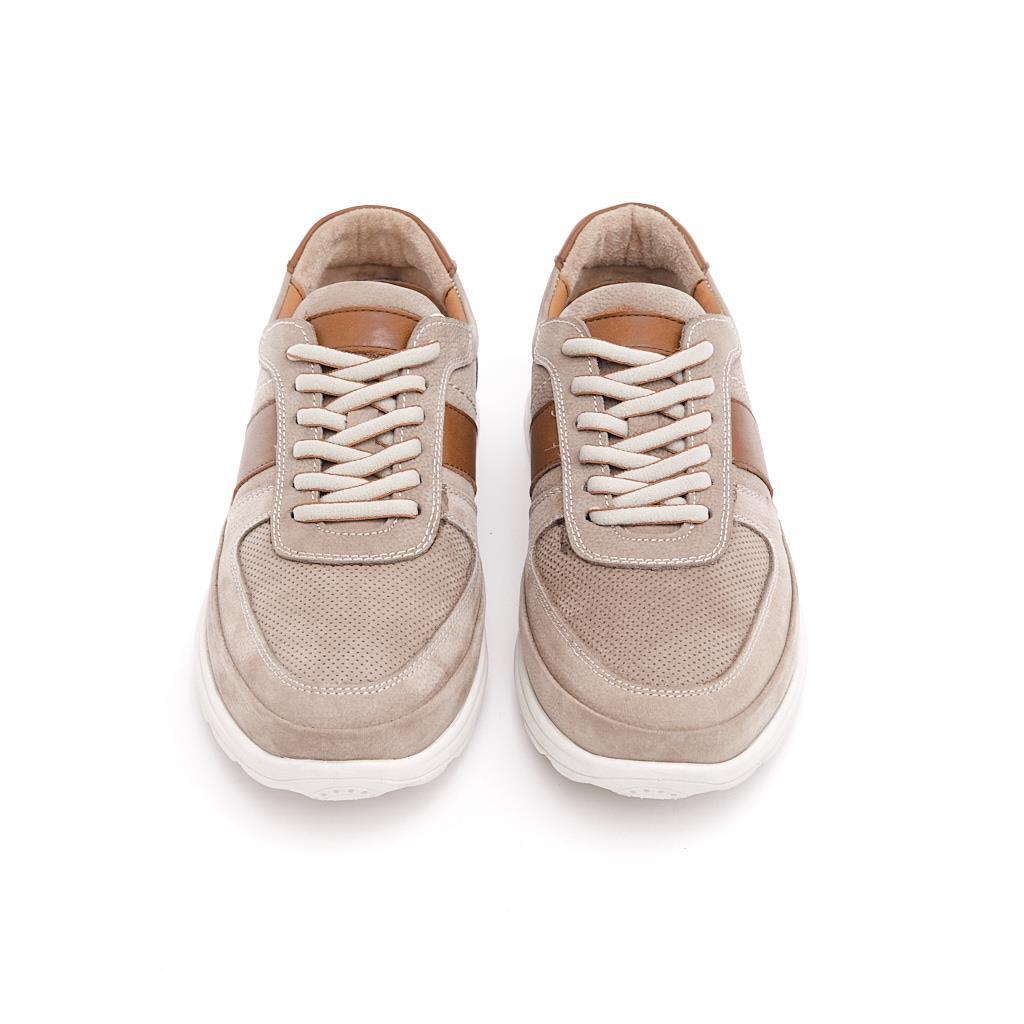 Genuine Leather Lace-Up Casual Men's Shoes 