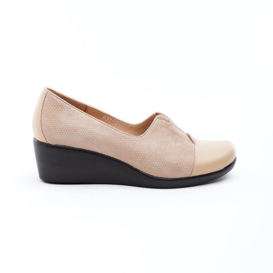 Genuine Leather Wedge Sole Women's Casual Shoes 