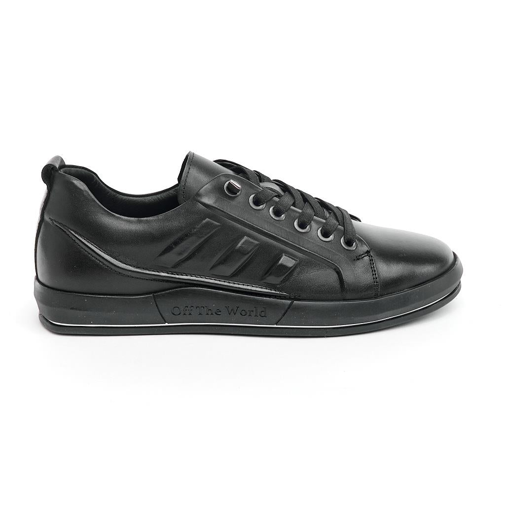 Hakiki Deri Lastik Bağcıklı Erkek Sneaker